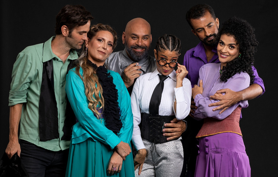 Anibal Mancini, Laura Pisani, Saulo Javan, Chiara Santoro, Michel de Souza e Josy Santos [Divulgação/Stig de Lavor]