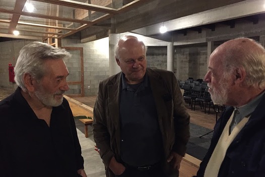 Samuel Mac Dowell de Figueiredo (ao centro) com Cesar Camargo Mariano e Zuza Homem de Mello