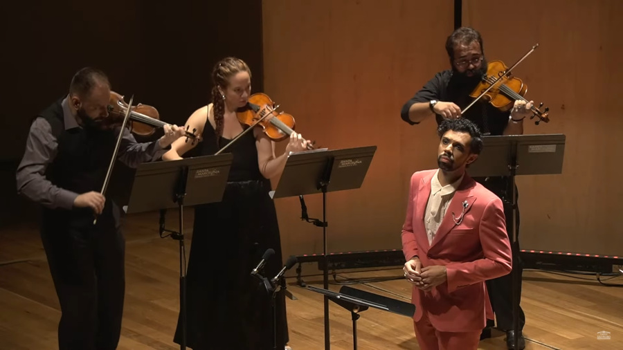 Recital do sopranista Bruno de Sá no Theatro São Pedro [Reprodução/YouTube]