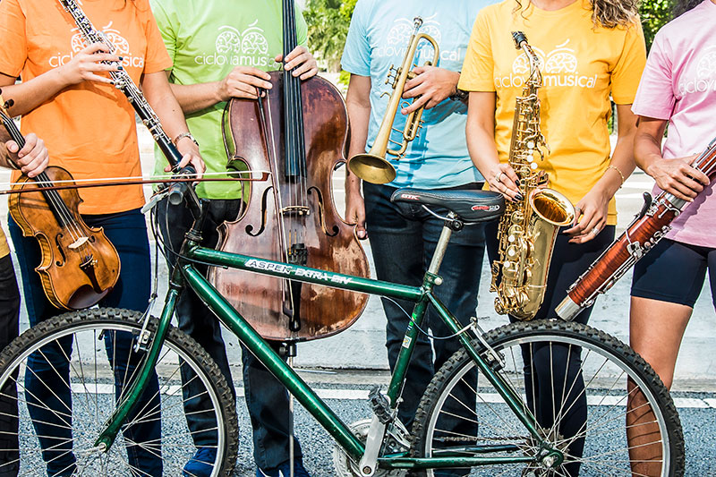 Foto do ensaio da Ciclovia Musica [Divulgação / Leandro Godoi]