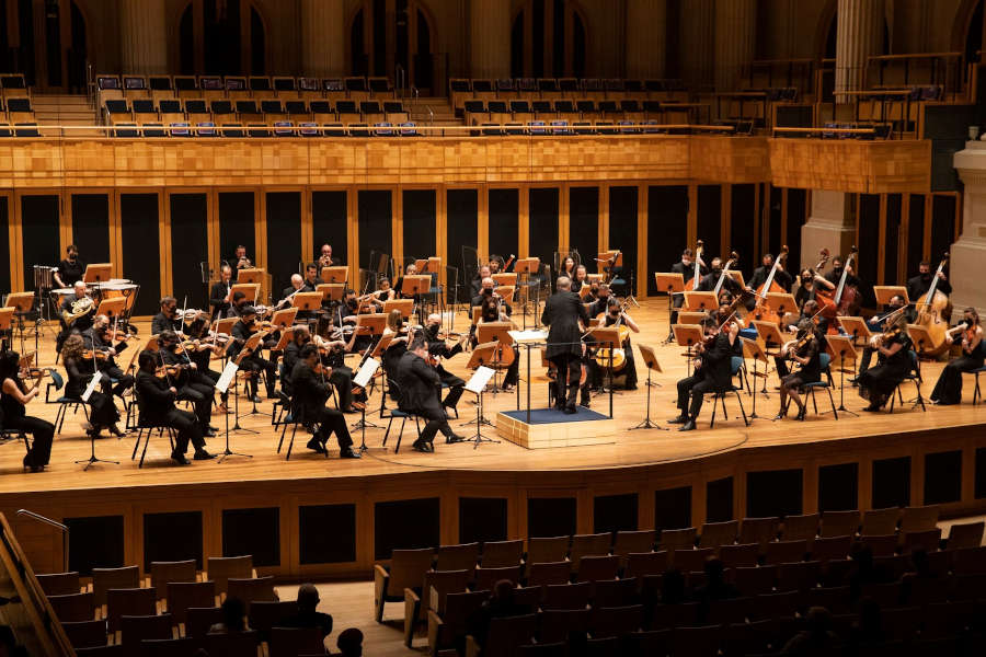 Primeiro concerto presencial da Osesp, após mais de 200 dias (divulgação / Mariana Garcia)