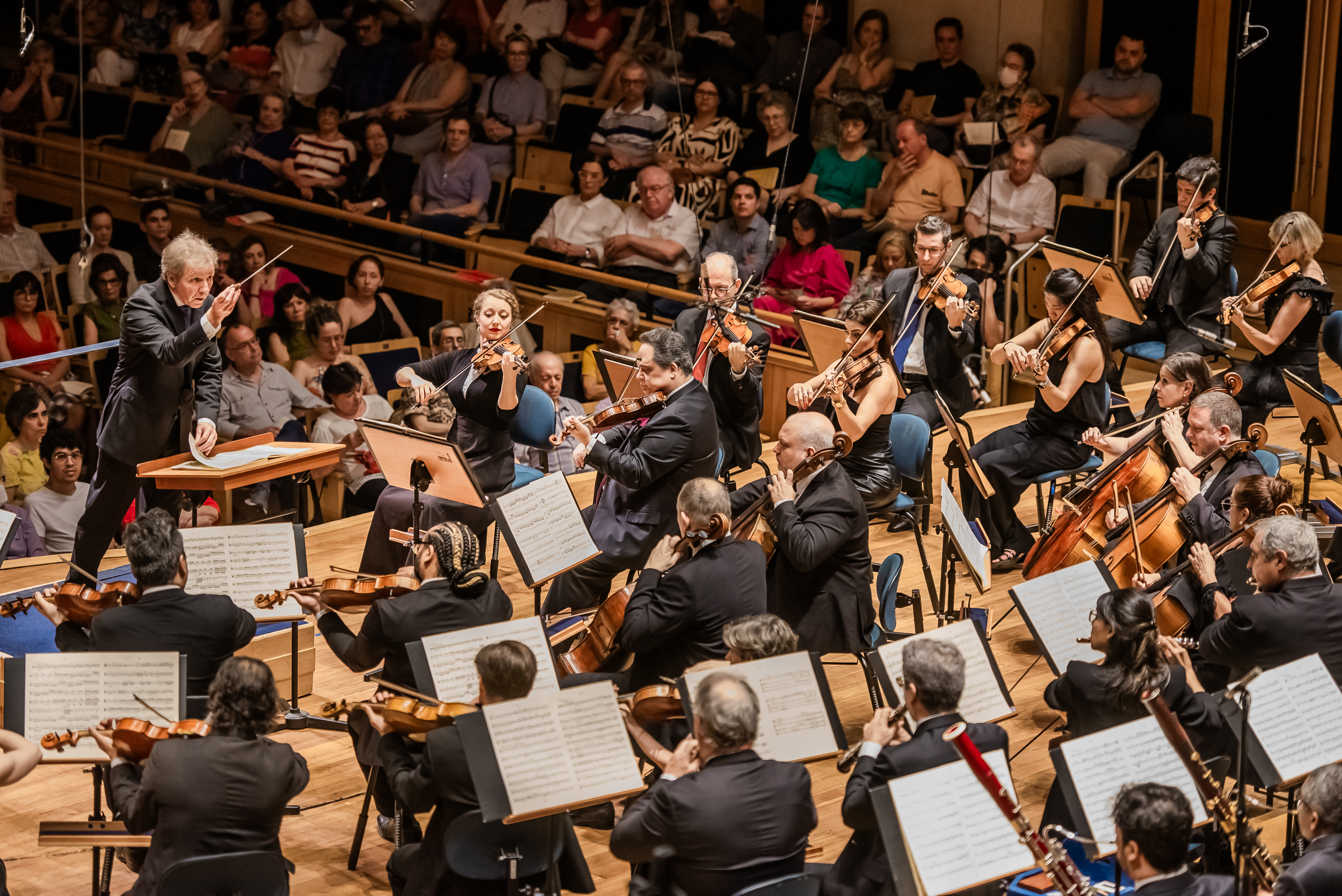 A Osesp durante o Beethoven Fest, na Sala São Paulo [Divulgação/Leca Suzuki]