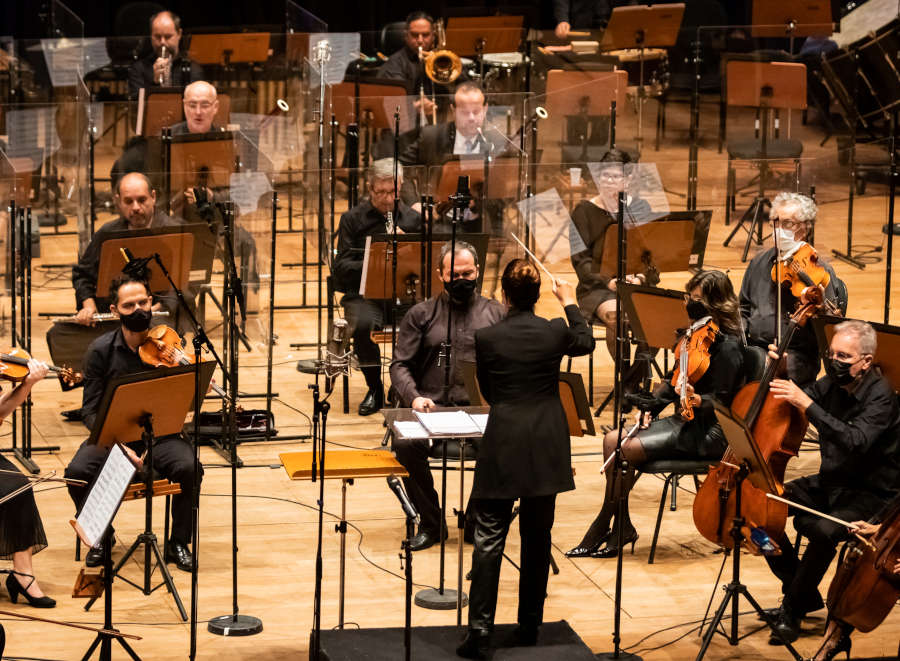 Concerto da atual edição do Festival de Música Contemporânea Brasileira no Teatro Castro Mendes [Divulgação/Juliana Hilal]