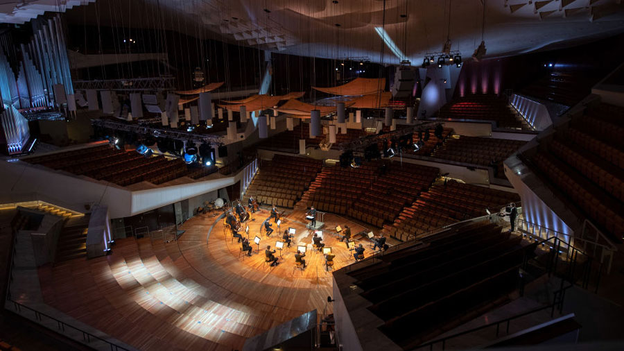 A Filarmônica de Berlim durante o European Concert [Divulgação]