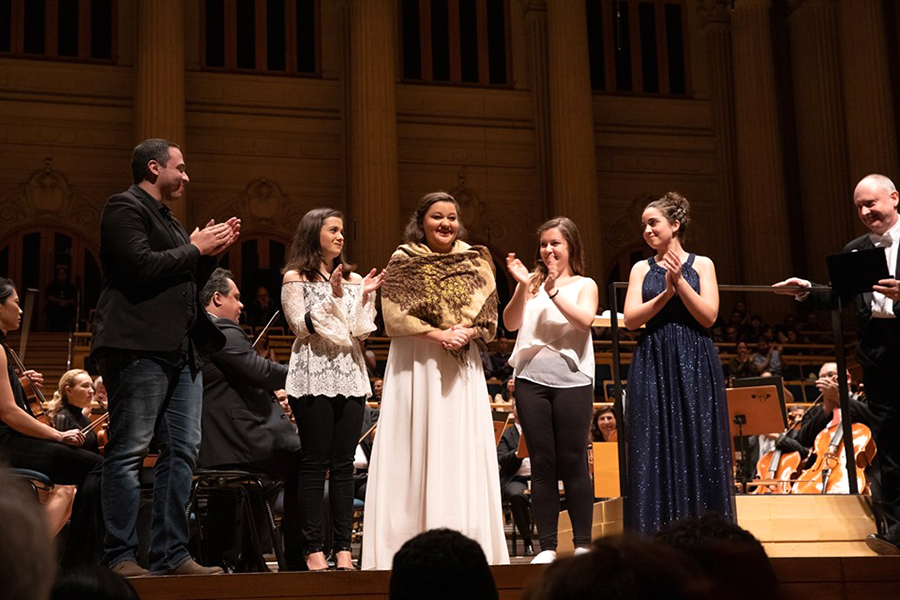 Jéssica Leão durante premiação na Sala São Paulo [Divulgação / Mariana Garcia]