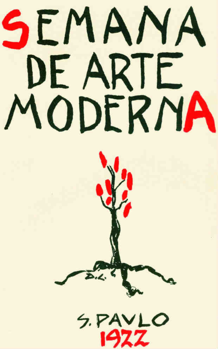 Cartaz da Semana de Arte Moderna de 1922 [Reprodução]
