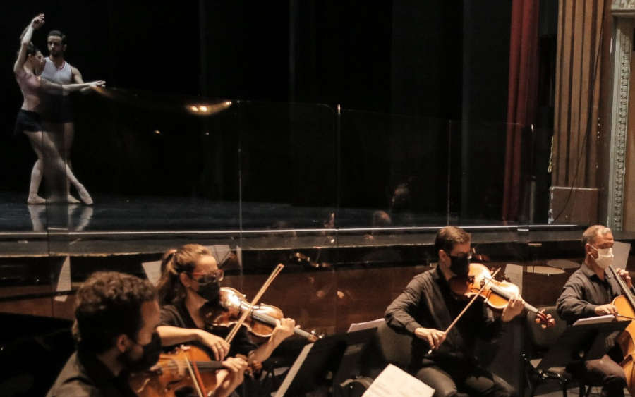 Ensaio de bailarinos da São Paulo Companhia de Dança no Theatro São Pedro [Divulgação]