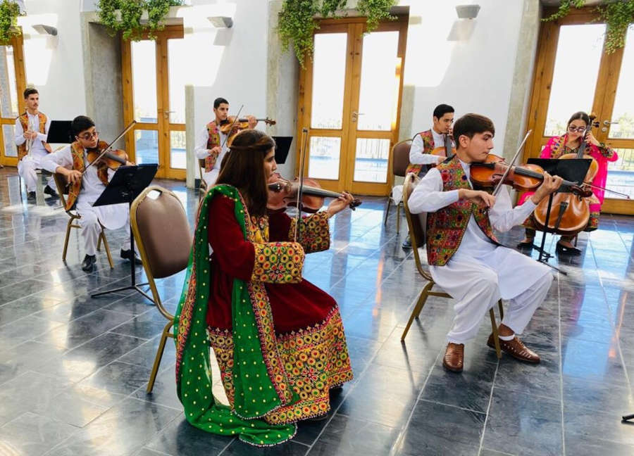 Orquestra do Instituto Nacional de Música do Afeganistão [Divulgação/Site Instituto Nacional de Música do Afeganistão]