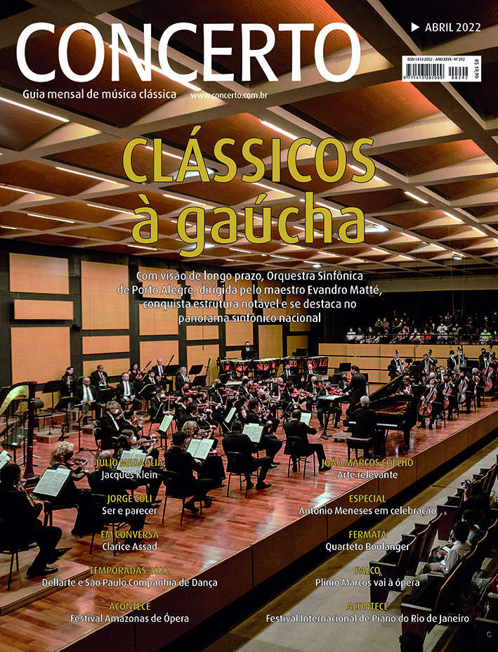 Capa da edição de abril da Revista CONCERTO