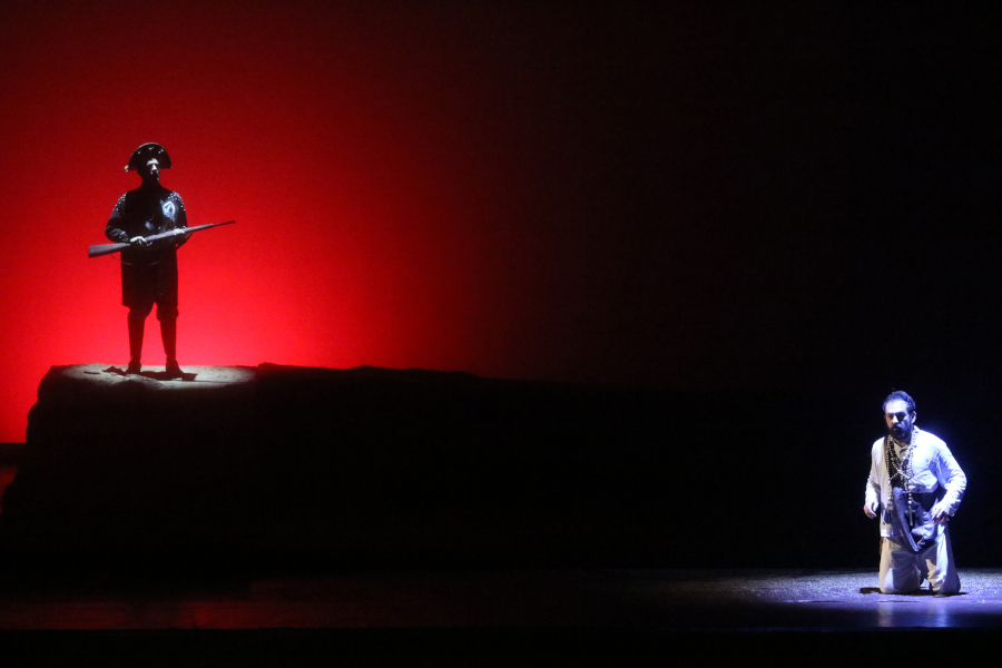Cena da ópera 'Matraga', apresentada no Palácio das Artes de Belo Horizonte [Divulgação/Paulo Lacerda]