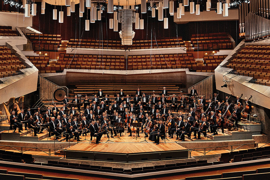 Orquestra Filarmônica de Berlim na Sala Philharmonie (divulgação, Berlin Phil Media, Stefan Hoderath)
