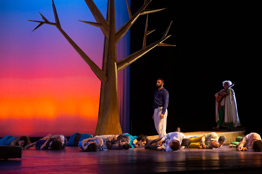 Cena da ópera ‘Matraga’, produção da Fundação Clóvis Salgado (divulgação, Guto Muniz)