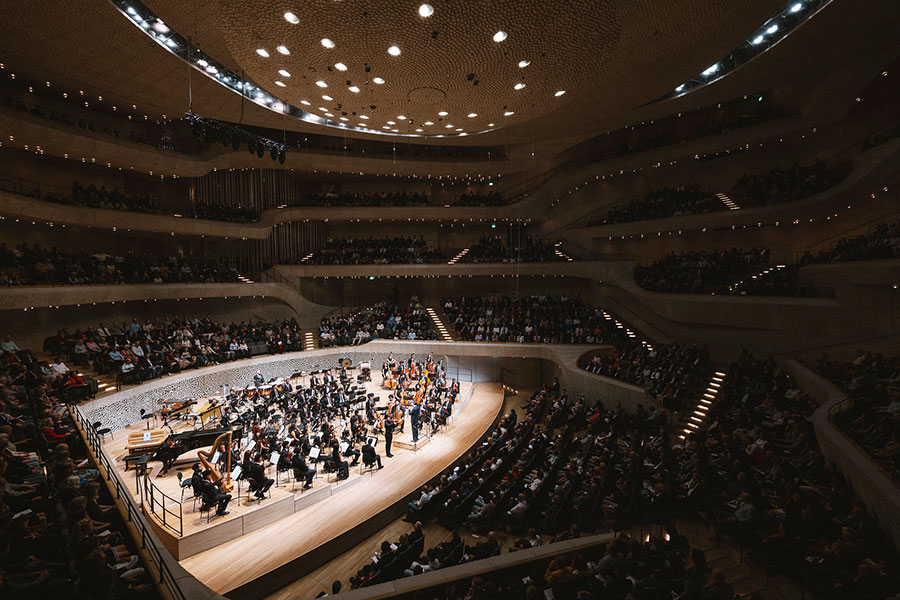 Concerto da Orquestra Neojiba na Elbphilharmonie, em Hamburgo (divulgação, Daniel Dittus)