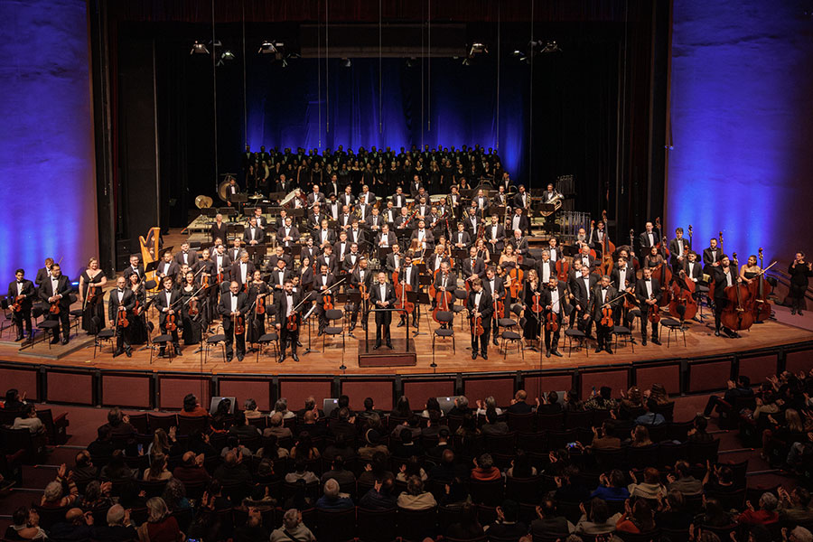 A Orquestra Sinfônica do Paraná no Teatro Guaíra (divulgação)
