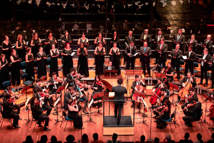 Concerto da Academia da Osesp no Teatro B32 em dezembro de 2023 [Divulgação/José Holanda]