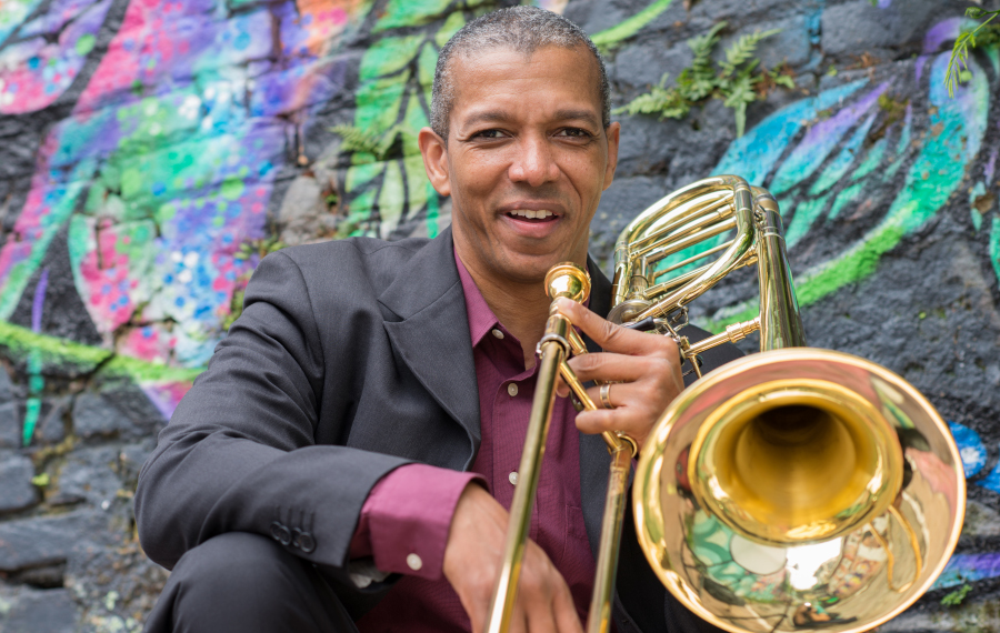 O trombonista Darrin Milling [Divulgação/Erica Bueno]