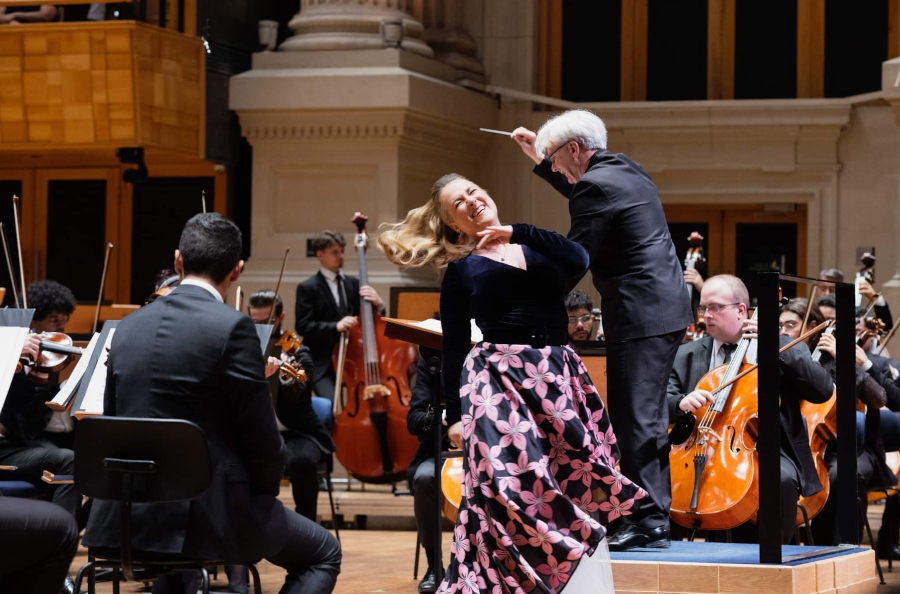 A soprano Diana Damrau durante concerto na Sala São Paulo [Divulgação/Ana Clara Miranda]