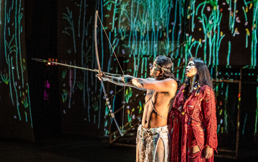 Cena de 'O guarani', no Theatro Municipal de São Paulo [Divulgação]