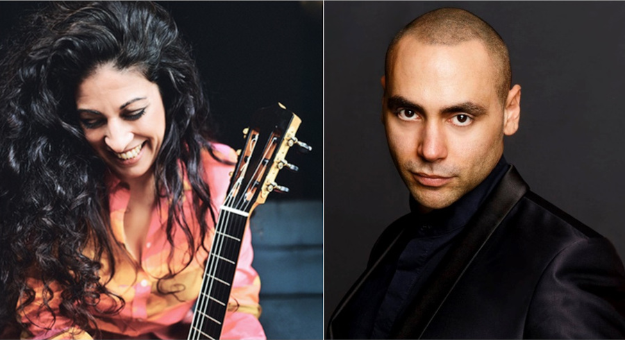 A violonista  Gaëlle Sola Pianista e o pianista Marcos Madrigal [Divulgação]