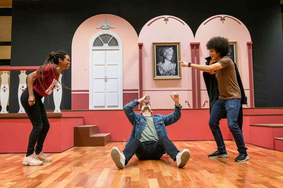 Ensaio da opereta 'Os bacharéis', na Casa da Ospa [Divulgação]