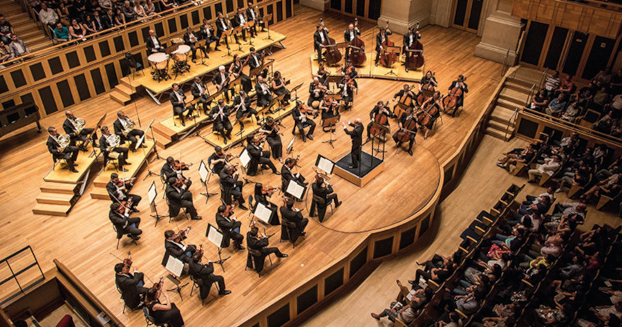 A Osusp durante concerto na Sala São Paulo [Divulgação/Klinsman Santana]