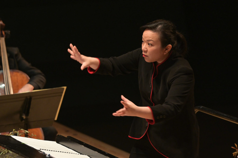 Rebecca Tong durante a competição La Maestra, em 2020 [Divulgação/La Maestra/Gil Lefauconnier]