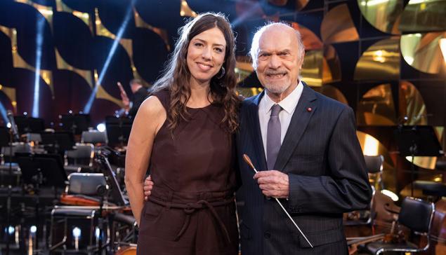 Revista Concerto Roberta Martinelli e maestro Júlio Medaglia (divulgação TV Cultura, Nadja Kouchi)