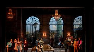 Cena de 'O rapto do serralho', de Mozart, em cartaz no Theatro São Pedro de São Paulo [Divulgação/Heloisa Bortz]