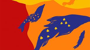 Detalhe da arte dos programas Funarte Retomada (Funarte, CCOM)