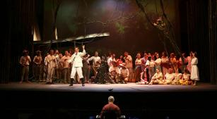 Cena da ópera La vorágine, de João Guilherme Ripper (divulgação, Esley Cavalcante)