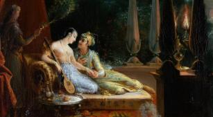 'Scheherazade e Shahryar', de Marie Éléonore Godefroid [Reprodução]