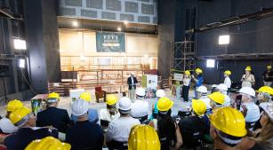 Governador Eduardo Leite anuncia entrega de novo teatro (divulgação Palácio Piratini, Vitor Rosa)