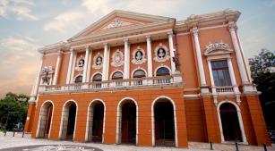 Fachada do Theatro da Paz, em Belém do Pará (divulgação, Ascom / Secult)