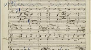 Manuscrito da 'Sinfonia nº 2' de Gustav Mahler [Reprodução]