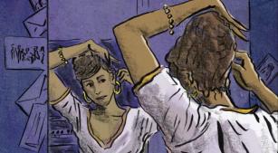 Detalhe de ilustração de 'Ópera Negra' [Reprodução]