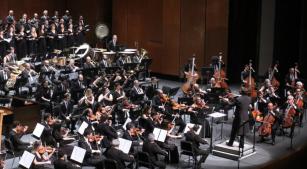 A Orquestra Sinfônica de Minas Gerais em concerto no Palácio das Artes [Divulgação/Paulo Lacerda]