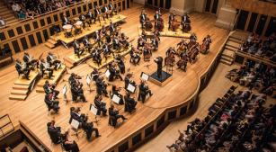 A Osusp durante concerto na Sala São Paulo [Divulgação]