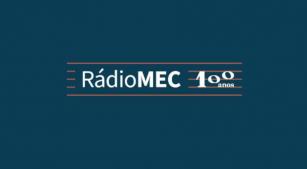 Logotipo do centenário da Rádio MEC