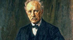 O compositor Richard Strauss em pintura de Max Liebermann [Divulgação]