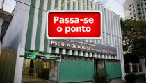 Montagem sobre foto da fachada da Empem (foto wikimedia commons, Fábio Mendes)