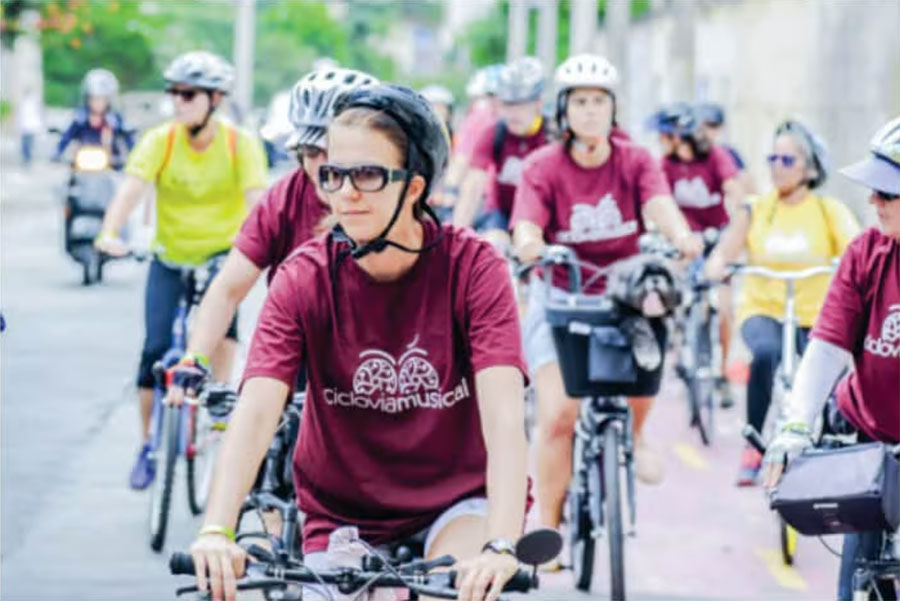 Foto de edição anterior da Ciclovia Musical (divulgação)